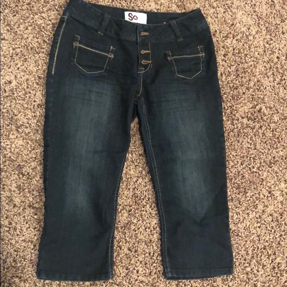 Jean capri pants